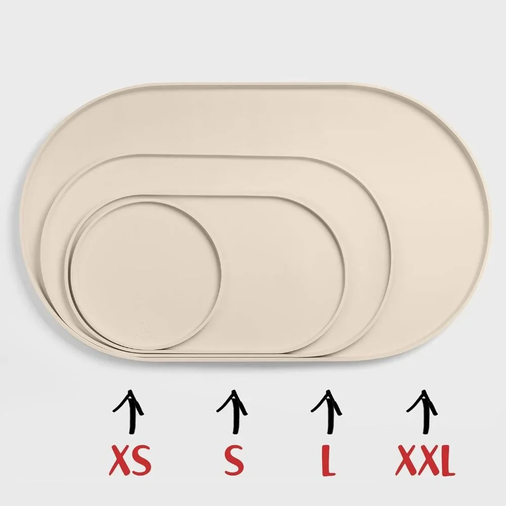 Dog Food Mat - Waterproof Dog Bowl Mat, Silicone Pet Mat for Food and Water Bowl - Picture 3 of 9